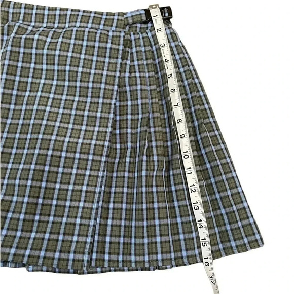 Wild Fable Pleated A-line Plaid Mini Skirt Juniors Size M School Girl Fashion - Picture 9 of 9